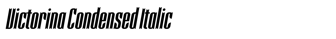 Victorina Condensed Italic